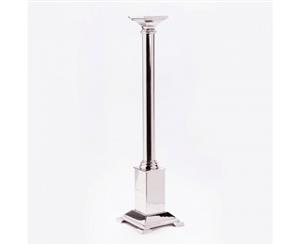 DYNASTY 74cm Tall Square Based Candle Stand with Nickel Finish