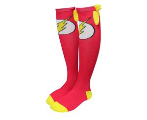 Flash Women's Knee-High Socks with Lightning Wings