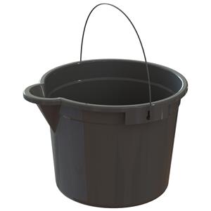 HomeLeisure 15L Charcoal Trend Bucket