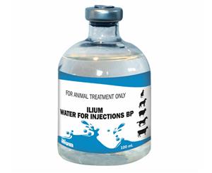 Ilium Sterile Water For Injections 100Ml Animals Only