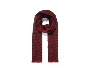 Intrigue Womens/Ladies Reversible Knitted Scarf (Red) - JW337
