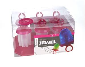 Jewel Pops Ice Pop Moulds - Set Of 6