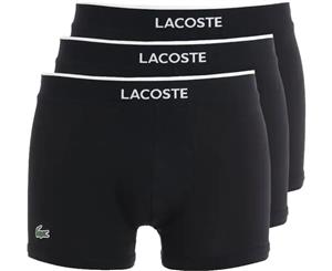 Lacoste Men's Colours Core 3 Pack Boxer Shorts Black