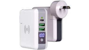 Laser Wireless Travel Wall Charger Powerbank