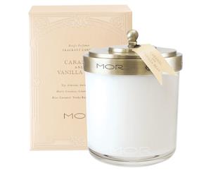 MOR Scented Home Library Fragrant Candle 380g - Caramel & Vanilla Bean