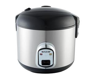 Maxim Kitchen Pro 1.8L 10 Cup Rice Cooker Steamer Healthy Cooking Non-Stick