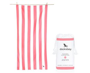 Microfibre Beach Towel - Kuta Pink - No
