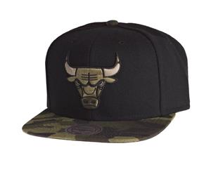 Mitchell & Ness Snapback Cap - CAMO Chicago Bulls black - Black