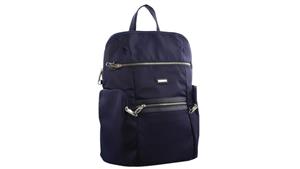 Pierre Cardin RFID Slash-Proof Nylon Backpack - Blue