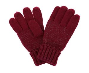 Regatta Boys Luminosity Acrylic Knit Reflective Gloves - Beetroot
