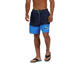 Regatta Mens Bratchmar III Quick Dry Adjustable Swim Shorts - Navy/OxfdBlu