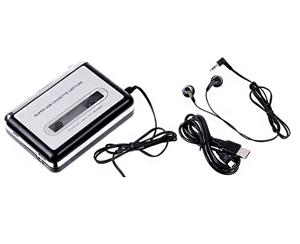 Retro Cassette to MP3 Converter - Black/Silver