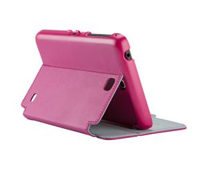 Speck Stylefolio Tablet Case Samsung Galaxy Tab 4 7.0 Fuchsia Pink Nickel Grey 72428-B920