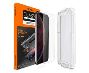 Spigen iPhone 11 Pro / XS / X Screen Protector Genuine SPIGEN GLAS.tR EZ Fit Tempered Glass for Apple [ColourClear]