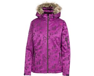 Trespass Womens/Ladies Merrion Waterproof Breathable Hooded Ski Coat - Purple Orchid