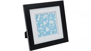 UR1 Life 9x9-inch Photo Frame with 6x6-inch Opening - Black