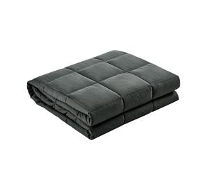 Weighted Blanket Adult 5KG Heavy Gravity Cotton Cover Deep Relax Calming Black