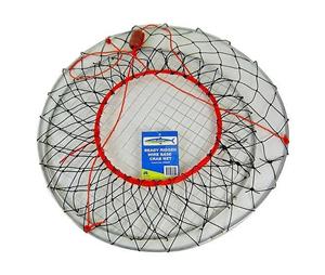 Wilson Ready Rigged Wire Bottom Crab Net- 2 Rings With Float And Rope
