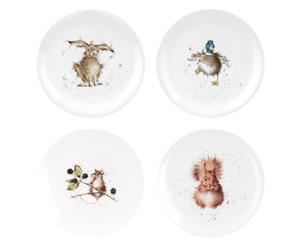 Wrendale Designs Set of 4 Coupe Side Plates