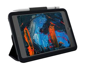 ZAGG Rugged Messenger Case with VisionGuard Snap On Screen Protector & Pen Loop for Apple iPad Mini 5 - Black