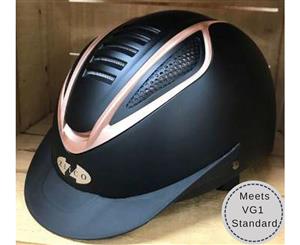Zilco Riding Safety Helmet Rose Gold LARGE