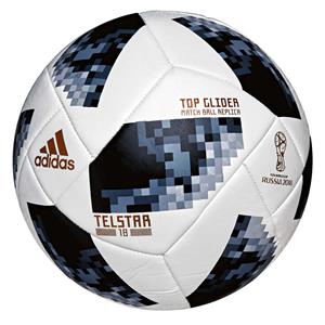 adidas Telstar 2018 Top Glider Soccer Ball White / Black 3