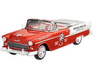 55 Chevy Indy Pace Car 125 Scale Level 4 Revell Model Set