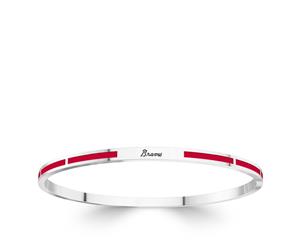 Atlanta Braves Bangle Bracelet For Women In Sterling Silver Design by BIXLER - Sterling Silver