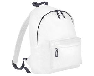Bagbase Fashion Backpack / Rucksack (18 Litres) (White/Graphite) - BC1300