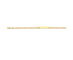 Bevilles 9ct Yellow Gold Silver Infused ID Bracelet