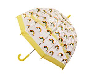 Children's Clear Birdcage Umbrella Rainbow