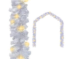 Christmas Garland with LED Lights 5m White Home Holiday Festival Deocr