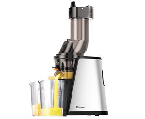 Cold Press Slow Juicer Whole Fruit Vegetable Stainless Steel Processor Mixer Extractor