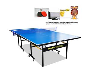 DH Outdoor Pro 600 Table Tennis Ping Pong Table w/Accessories Package