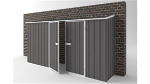 EasyShed D3808 Off The Wall Garage Shed - Slate Grey