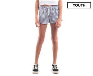 Eve Girl Girls' Skylar Striped Shorts - Grey/White