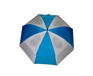 GustBuster Pro Series Gold Umbrella 62 Inch Blue/White