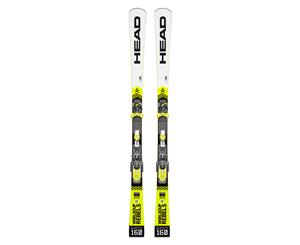 Head World Cup Rebels iSL RP Evo 14 Alpine Racing Skis White/Black/Neon - Yellow