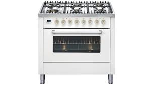 ILVE 900mm Freestanding Gas Cooker - Bright White