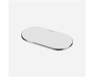 MOMAX Q.PAD PRO Duad-Coil Wireless Charger - White