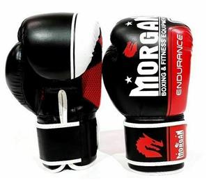 MORGAN V2 Endurance Pro Boxing Gloves Muay Thai Boxing Gloves (12-16Oz) - Black/White/Red