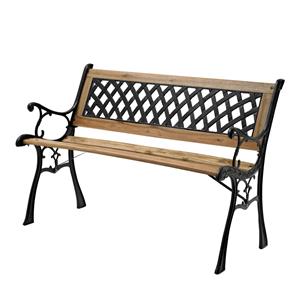 Marquee Cast Iron Back Timber Bench