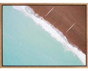 Mint Coast canvas art print - 75x100cm - Natural