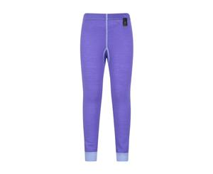 Mountain Warehouse Kids Thermal Pants Made from Merino Blend - Extra Warm - Purple
