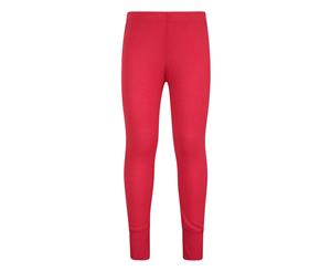 Mountain Warehouse Talus Kids Base Layer Thermal Pants Lightweight - Red
