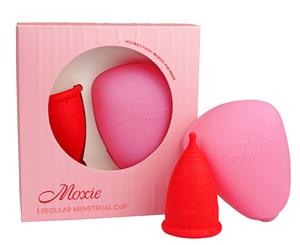 Moxie Reusable Menstrual Cup - Red (Regular)