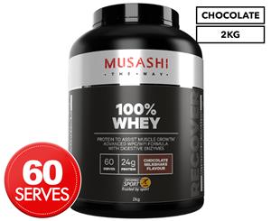 Musashi 100% Whey Protein Powder Chocolate Milkshake 2kg