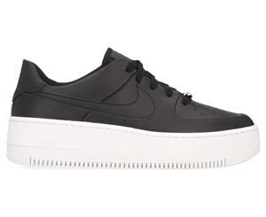 Nike Women's Air Force 1 Sage Low Sneakers - Black/Black-White