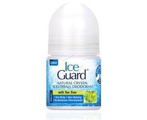 Optima Ice Guard Natural Crystal Deodorant Rollerball with Tea Tree 50ml