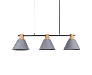 Scandinavian 3-shades Pendant Lamp in Grey